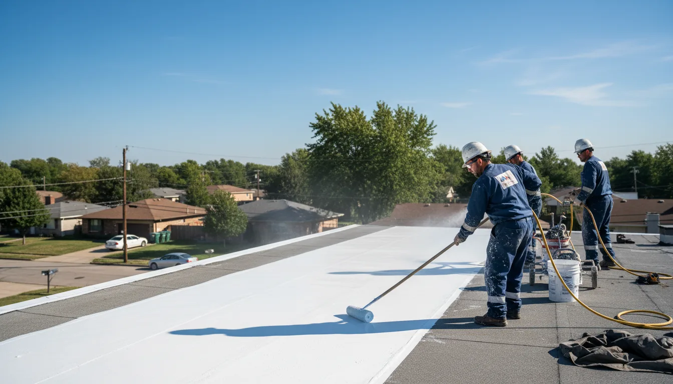 Commercial roof coating in Bradgate, IA near me